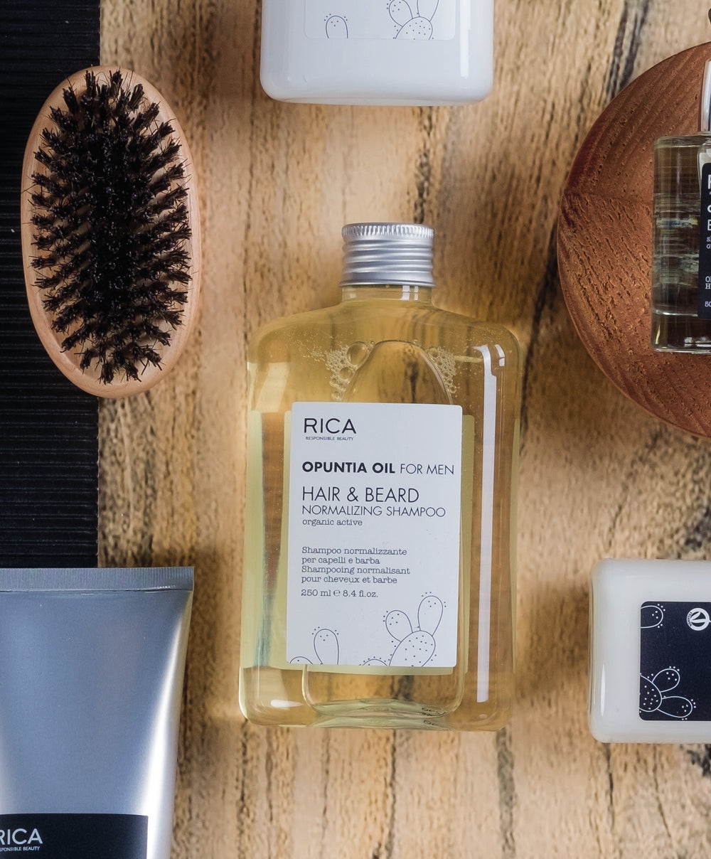 Opuntia Oil Hair & Beard Normalizing Shampoo (hår- og skægshampoo)